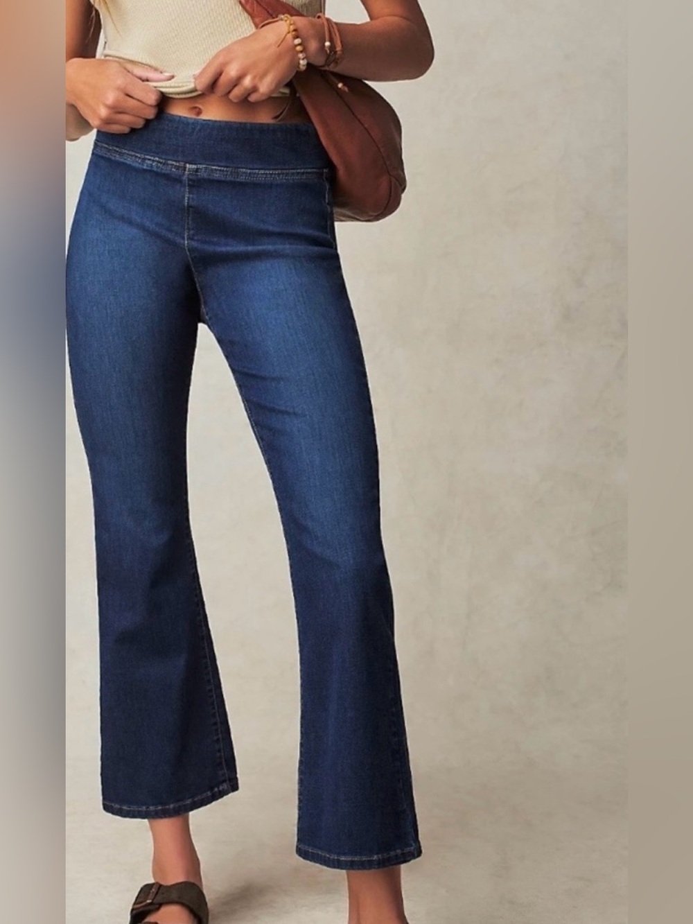 Free People We The Free In My Feelings Cropped Slim Flare Jeans S